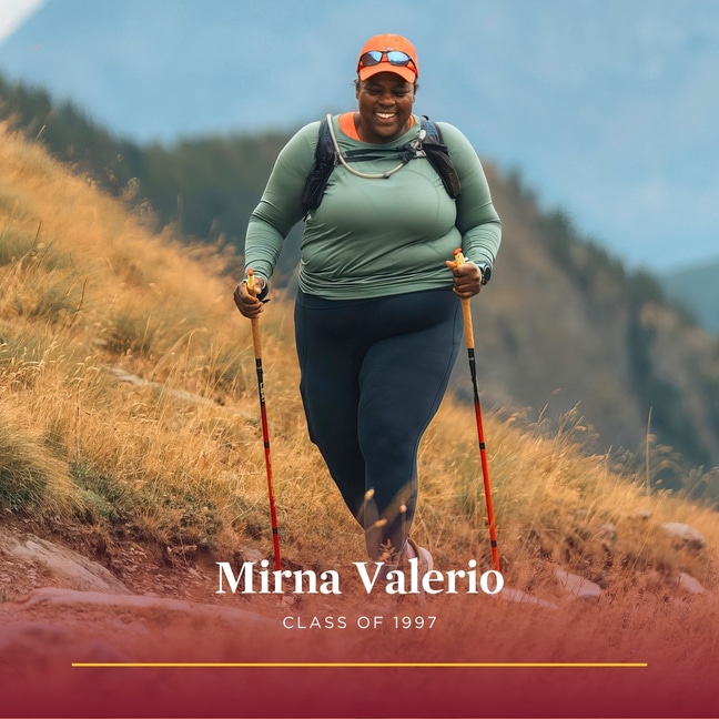 Mirna Valerio, class of 1997, in the Black Alumni Stories series